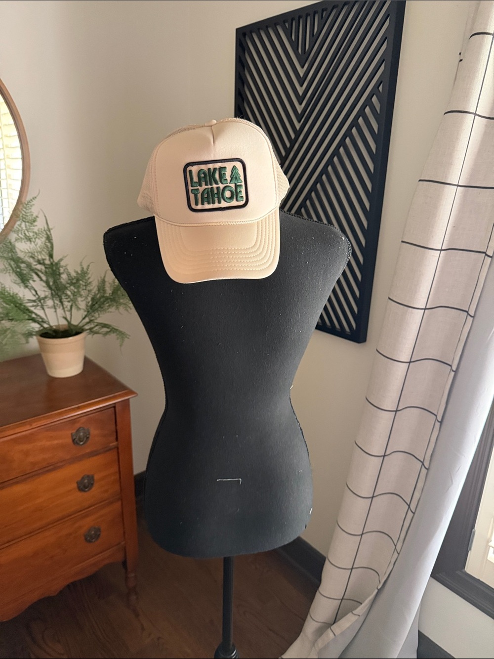 Lake Tahoe tan trucker hat